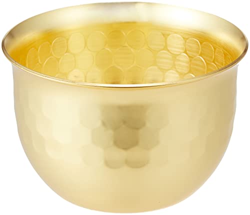 華 ぐいのみ 60ml (槌目) 金メッキ 3959